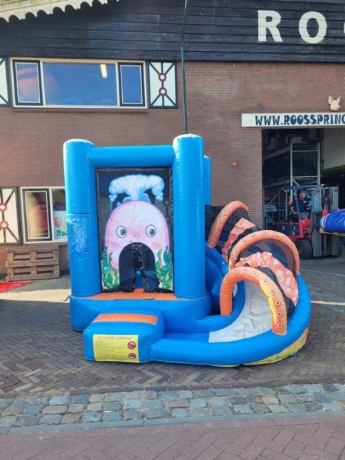 Springkussen Mini walvis met slide